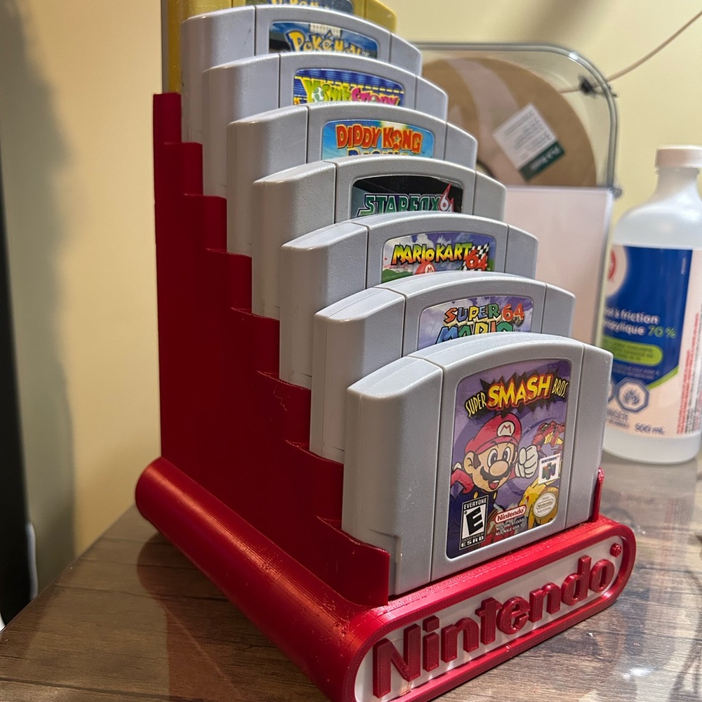 Nintendo 64 cartridges display